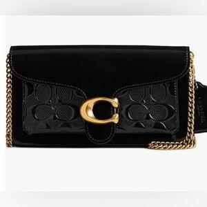 Coach Women's Tabby Chain Clutch in Signature Leather.